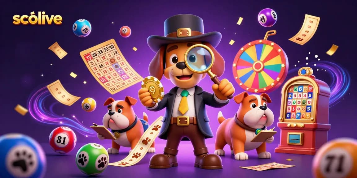 Socolive enhances your betting experience with lively characters uncovering clues amidst casino elements.