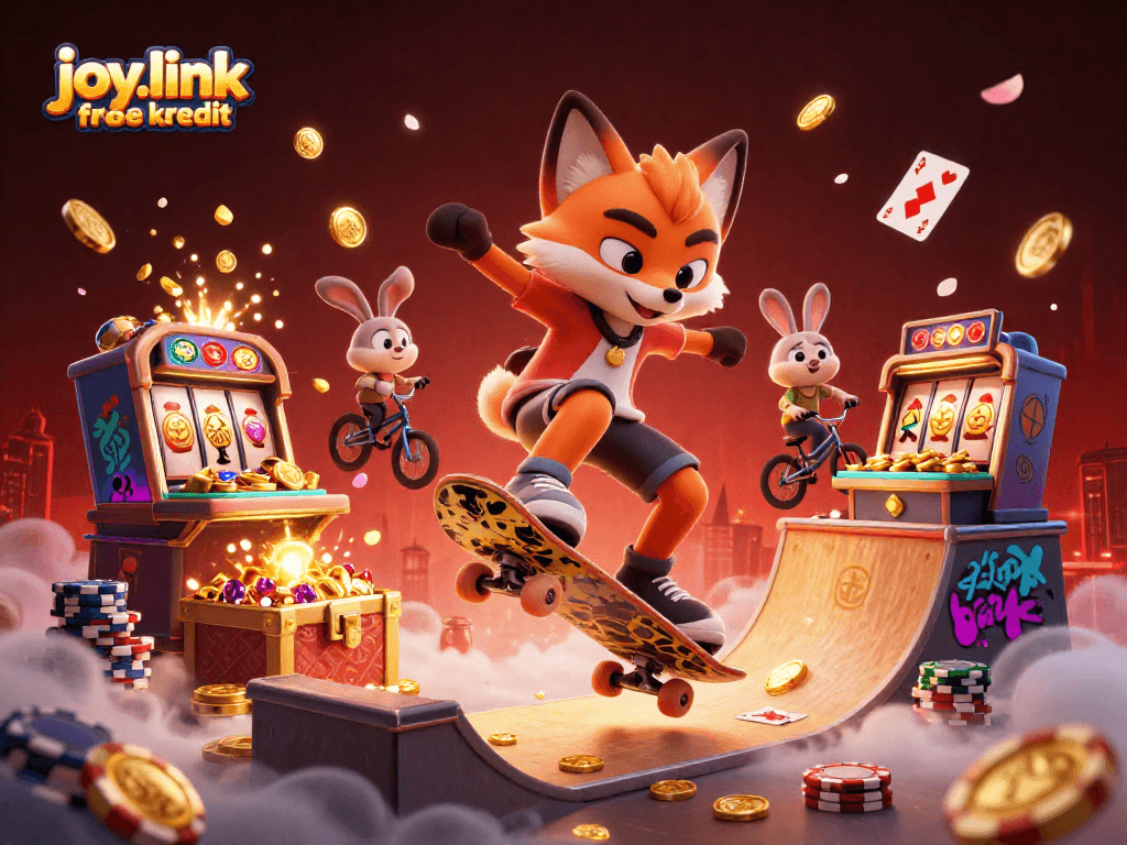 Experience the joy.link free kredit casino benefits with vibrant visuals of winning from slots and poker