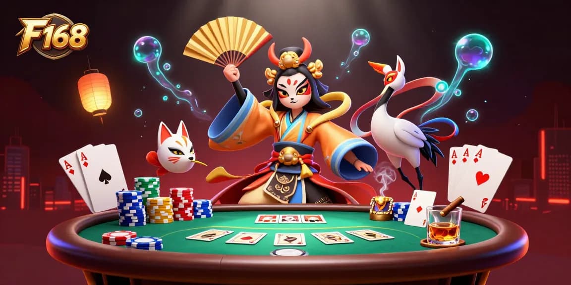 Experience thrilling gaming at F 168 with exceptional poker action and vibrant casino colors.