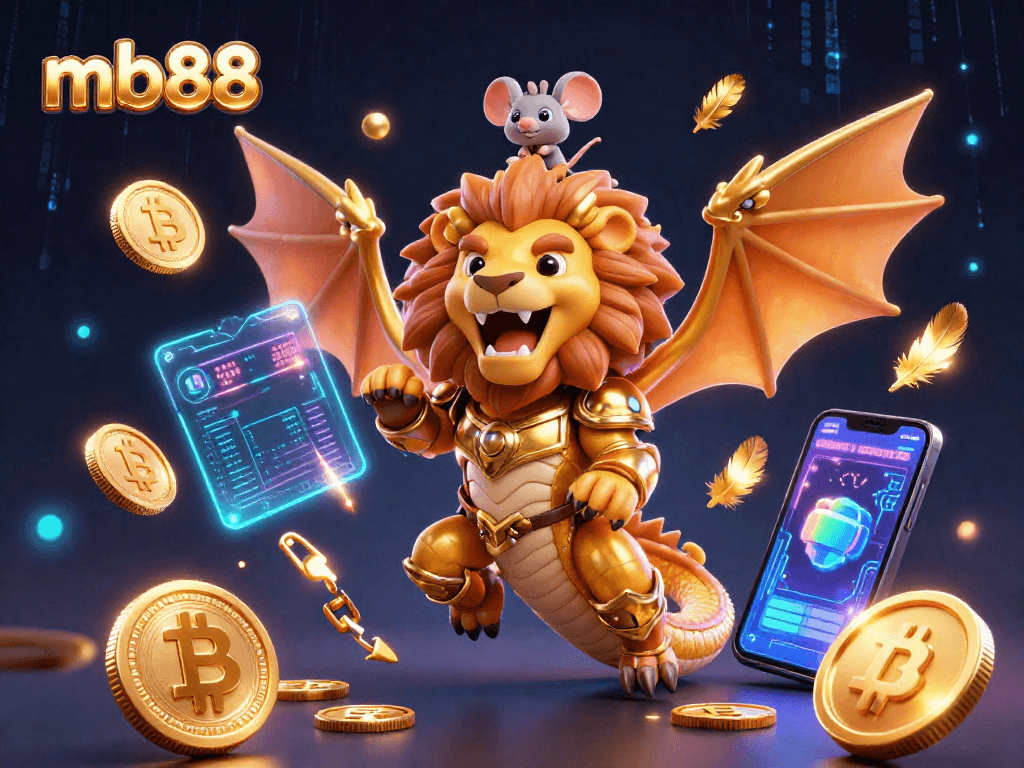 Engage in thrilling experiences at mb88 with a mythical chimera creature leading the way to exciting gaming adventures.