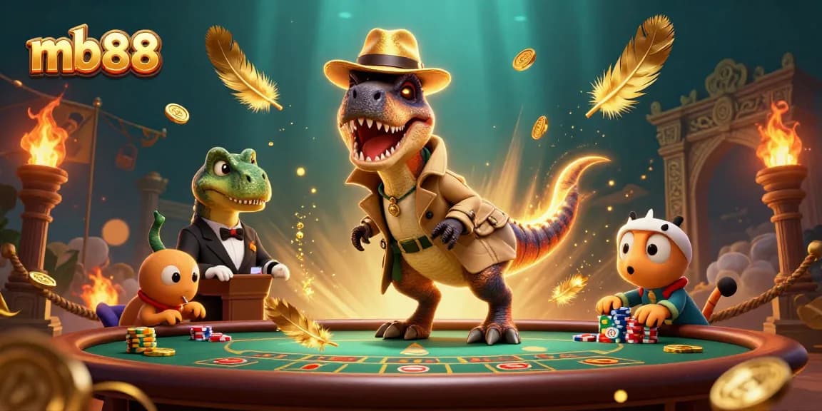 mb88 cùng với raptor chơi bài bí mật ở bàn blackjack, tạo nên không khí căng thẳng tại casino