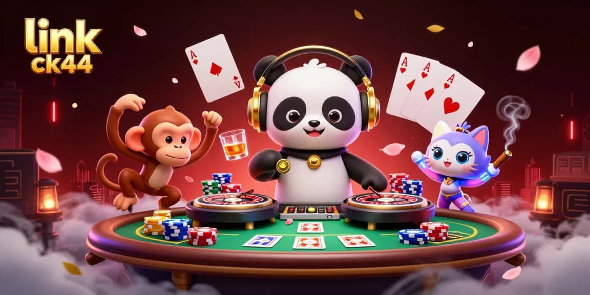 Engage with link ck44 at this vibrant casino scene featuring dynamic characters and gameplay elements.