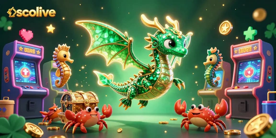 Engage in thrilling gameplay with Socolive's vibrant casino-inspired sea dragon scene featuring adventure-filled elements.