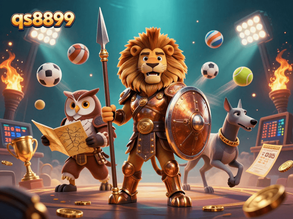 Engage with QS8899's thrilling gameplay through our vibrant illustration of winning strategies in action.