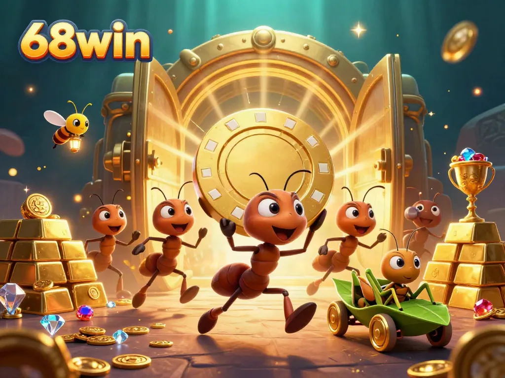 Embark on an exciting adventure with the 68win heist team, navigating gold treasures and jackpots!