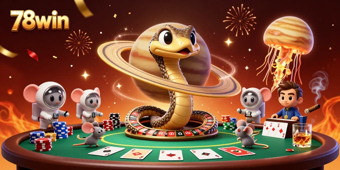 Experience thrilling bets at 78win with vibrant cosmic casino elements and engaging gameplay.