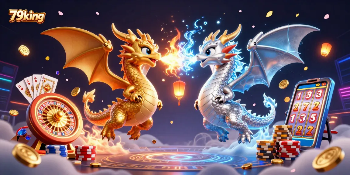 Experience thrilling gaming with 79king’s vibrant scene of dragons and casino elements.