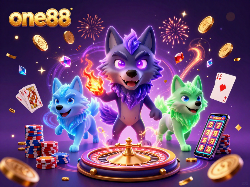 Play exciting games at one88 with vibrant visuals and immersive casino elements.