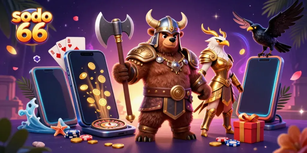 Engage with thrilling gaming action at sodo 66 with a vibrant 3D casino adventure.