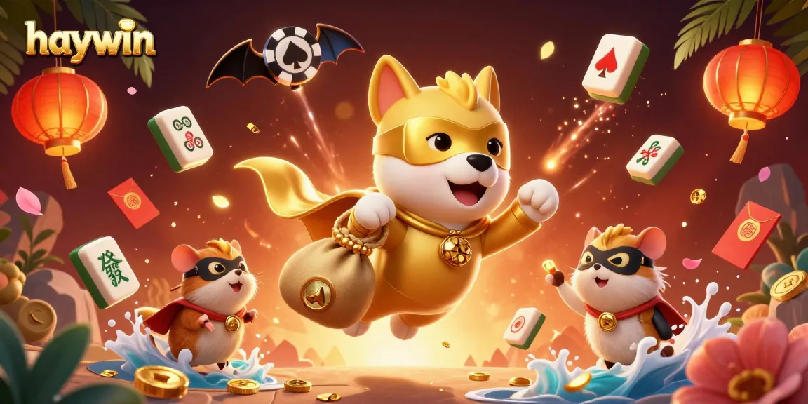 Engage with haywin's thrilling casino adventure as a superhero dog soars with riches.