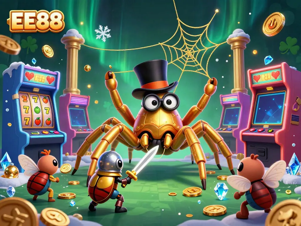Engage with exciting slot games at EE88, featuring gold coins and colorful symbols.