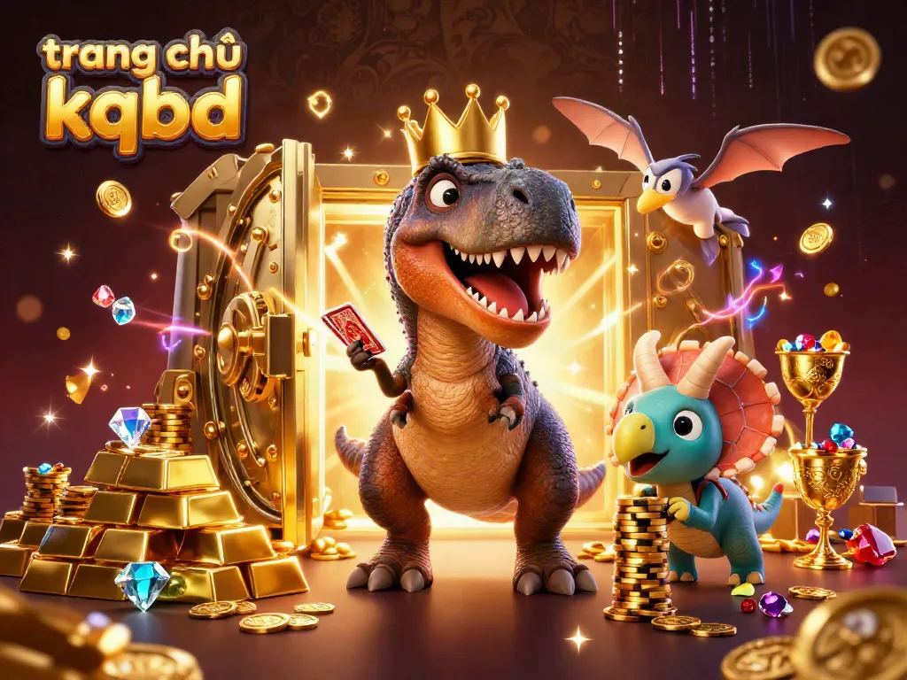 Engage in thrilling gameplay at the trang chủ kqbd casino with cartoon dinosaurs and treasures.